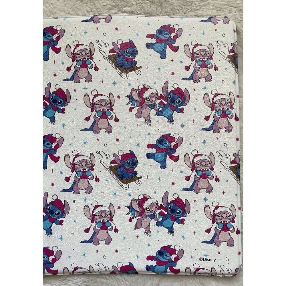 Disney Stitch & Angel Anti Fatigue Kitchen Mat 18 X 30”‎ Christmas Snow Sled NEW